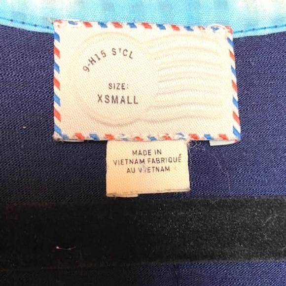 ANTHROPOLOGIE Postmark Blue Ombre Pleated Tank Top - Picture 4 of 5